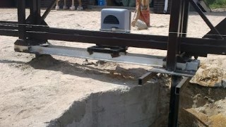 Купить сваи для ворот в Чистополь. Заказать ворота на сваях под ключ от 21584 руб